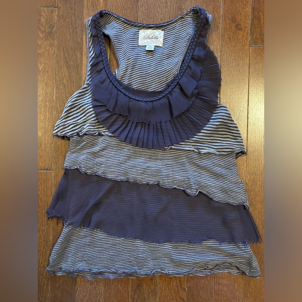 Anthropologie Deletta Tiered Top